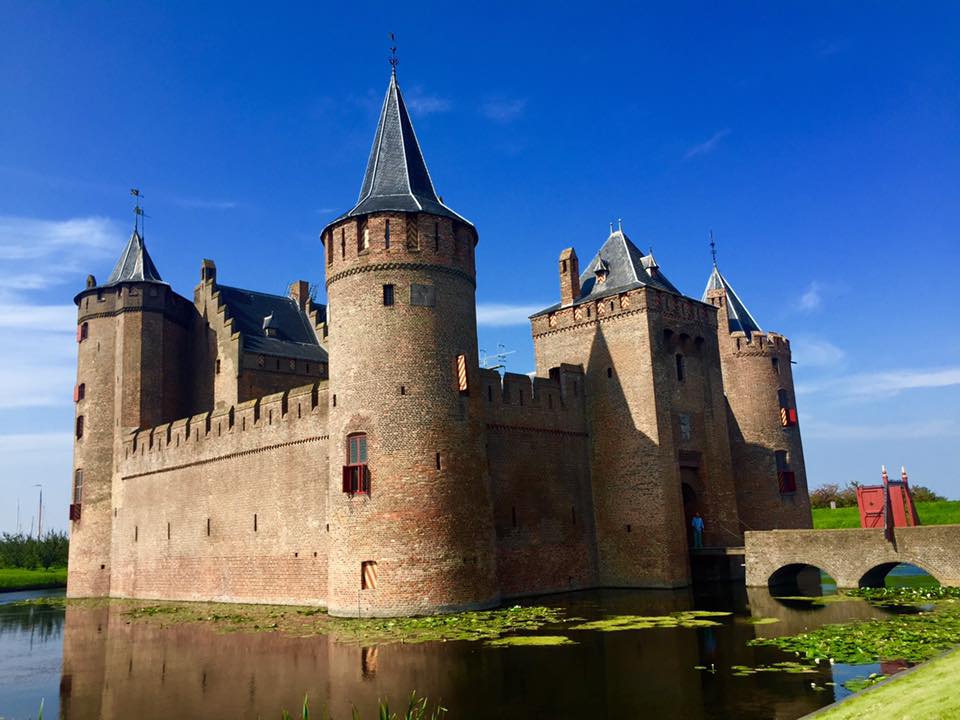 Photo of Muiderslot castle, a castle near Amsterdam. One of the top places to visit in the Netherlands