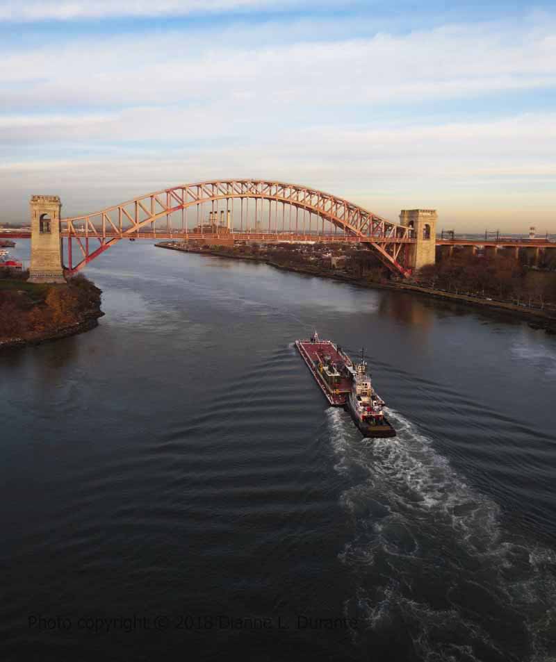 Blick von der Triboro Bridge, die Queens mit Randall's Island verbindet. #Reisen #Queens #NYC #NewYork