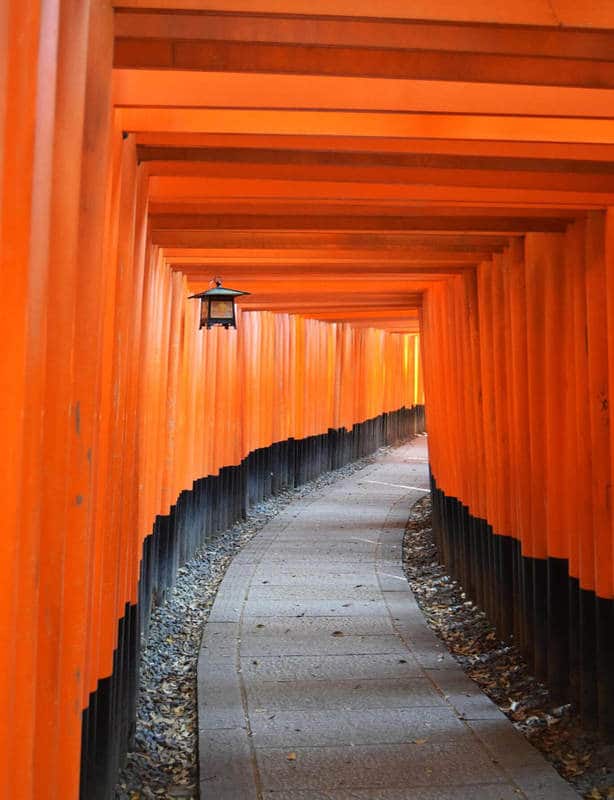 Fushimi Inari shrine in Kyoto, one of the best free attractions in Japan. Read about other budget travel tips for Japan & how to cut travel costs in Japan.