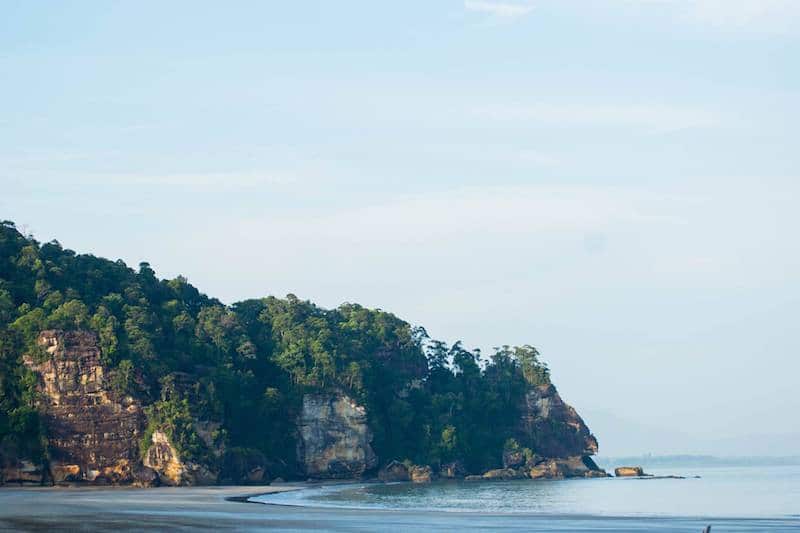 Photo of beach in Bako National Park. Read travel tips for Bako National with tips for visiting Bako National Park for one day or multiple days! 