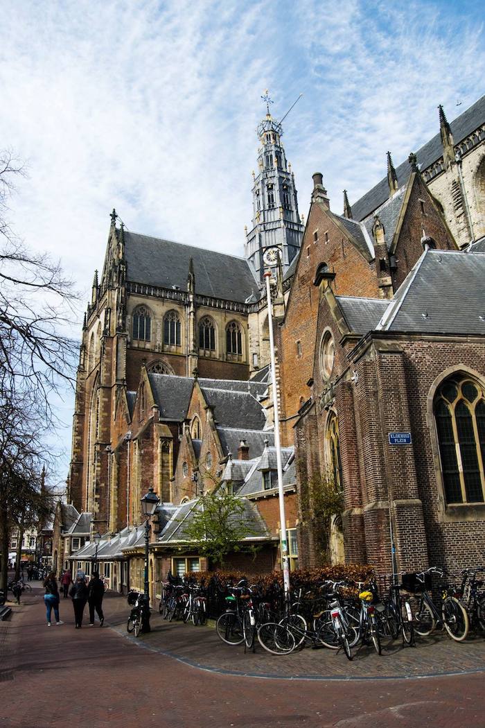 Saint Bavokerk in Haarlem, Noord Holland, the Netherlands. You need to visit this city in Holland.  Click for your perfect Netherlands itinerary written by a resident. #travel #Dutch #Holland #Netherlands #Haarlem