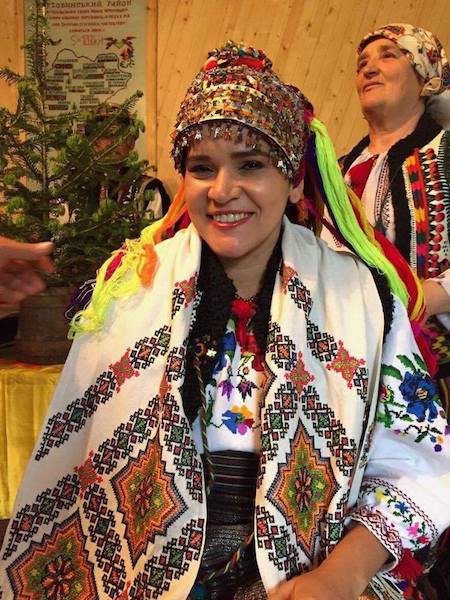 Photo of bride dressed traditionally in Ukraine.