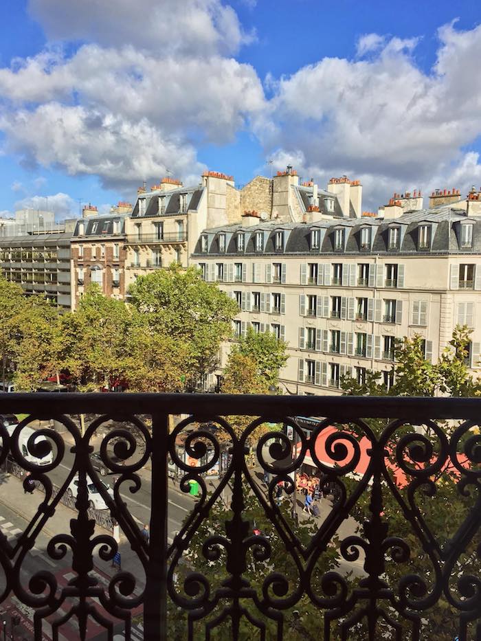 View from hotel in Paris. If you're visiting Paris, read safety tips for Paris about top scams in Paris to avoid with tips on how to avoid getting robbed in Paris by pickpockets. #Paris #france #travel #safety | Safety in Paris | Pickpocketing Paris | Scams in Paris |