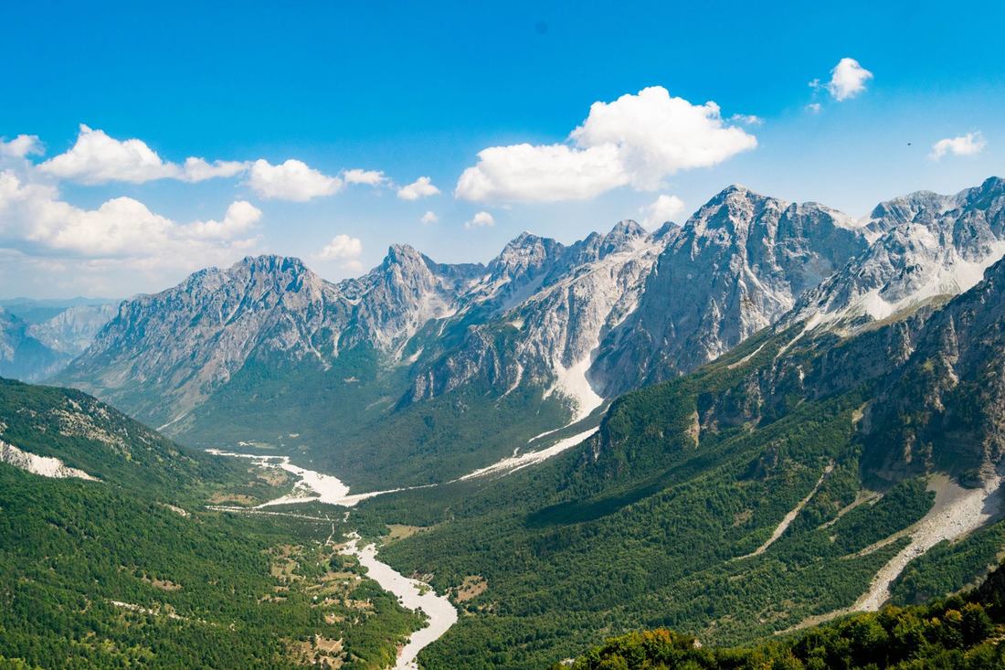Shqiperia e bukur. Beautiful view of mountains in Albania! 