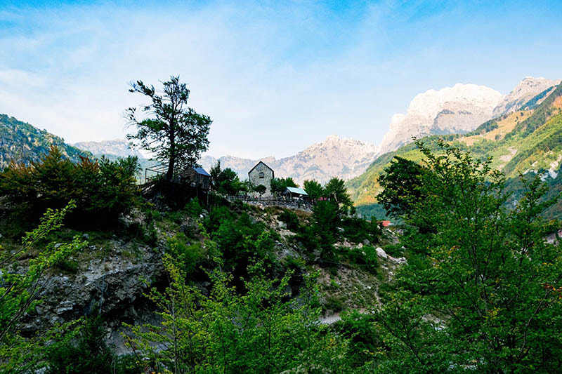 Photo of Kulla e ngujimit in Thethi Albania. See one of the most beautiful villages in Albania through beautiful photos of Albania!