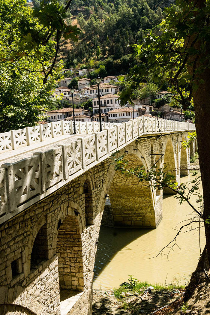 Beautiful photo of historic bridge in UNESCO recognized city of Berat Albania. #UNESCO #Travel #Albania