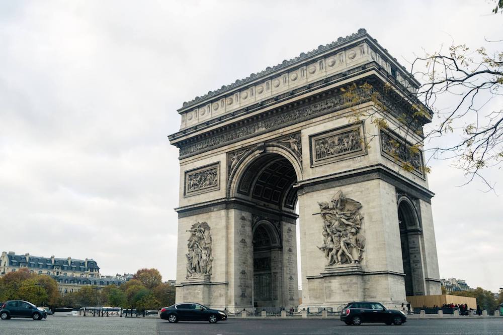 Arc de triomphe in Paris. Find out how to avoid pickpockets in Paris France with practical tips to avoid being pickpocketed in Paris! #travel #Paris #France #safety 