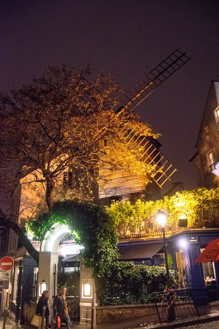 The real Le Moulin de Galette, one of the most iconic sights in Montmartre incuded in this free walking tour of Montmartre. #paris #france #travel