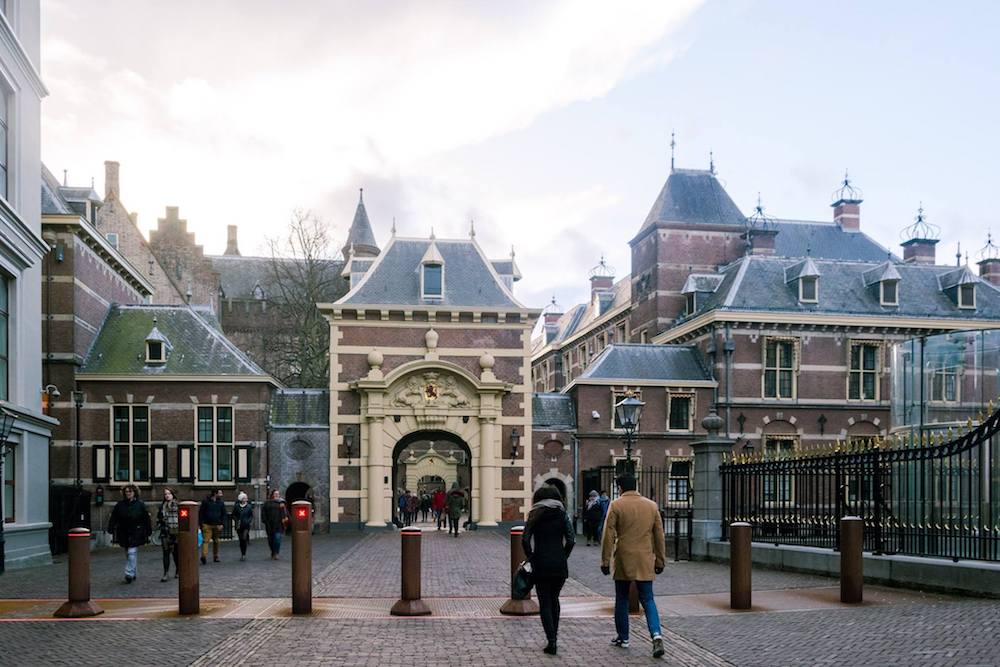 Photo of the Binnenhof, one of the main attractions in the Hague that you can't miss on your Hague itinerary. Read tips by a resident on what to do with one day in the Hague with an itinerary for the Hague. #netherlands #Nederland #denhaag #thehague #holland