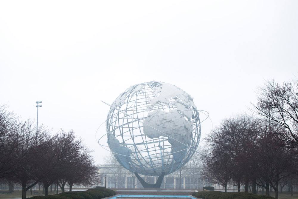 The unisphere in Queens, one of the best things to do in New York City on a budget! 