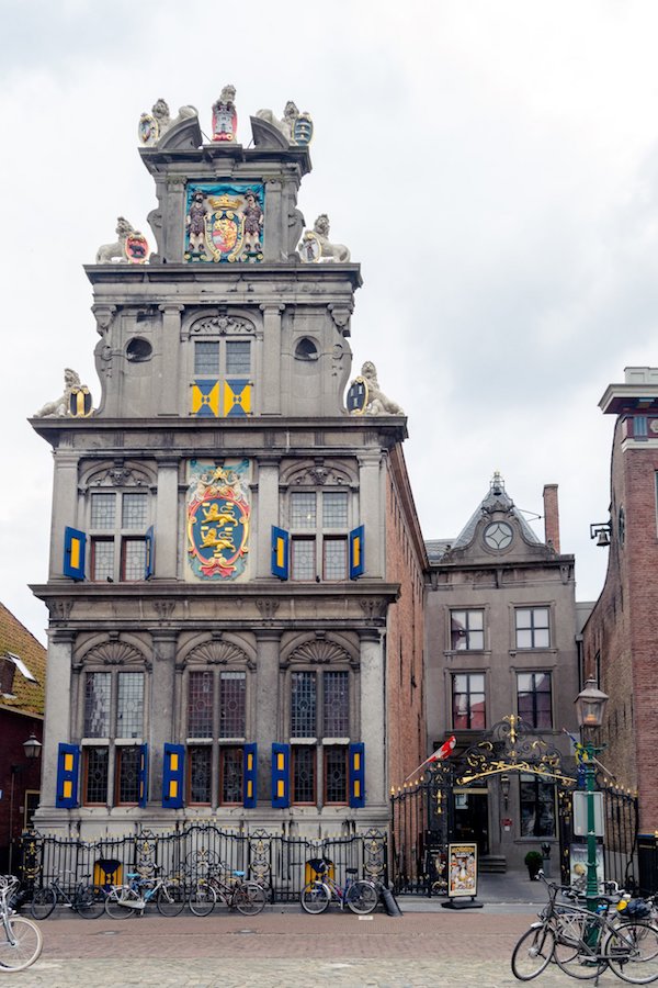 Beautiful building in Hoorn where a traditional cheese market is held in summers.