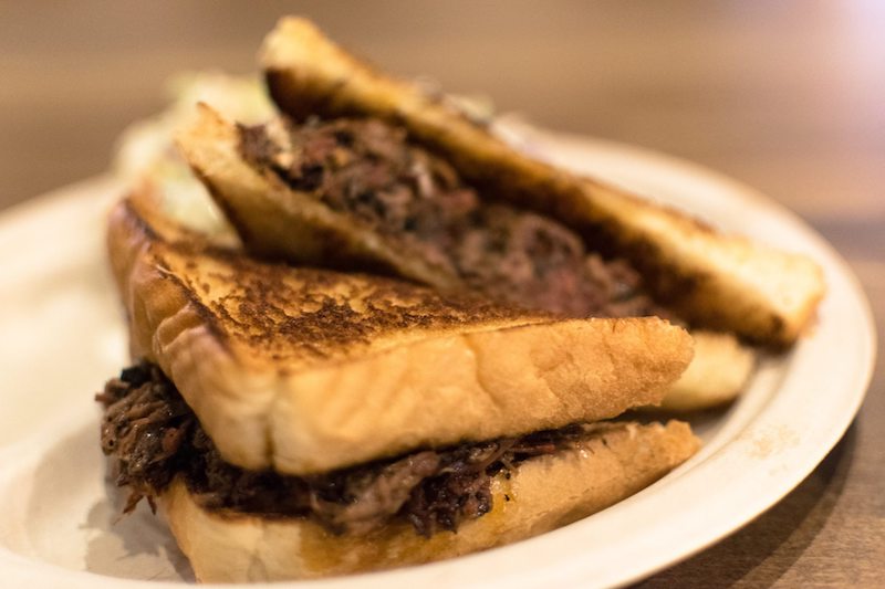 BBQ sandwich in Houston, Texas.