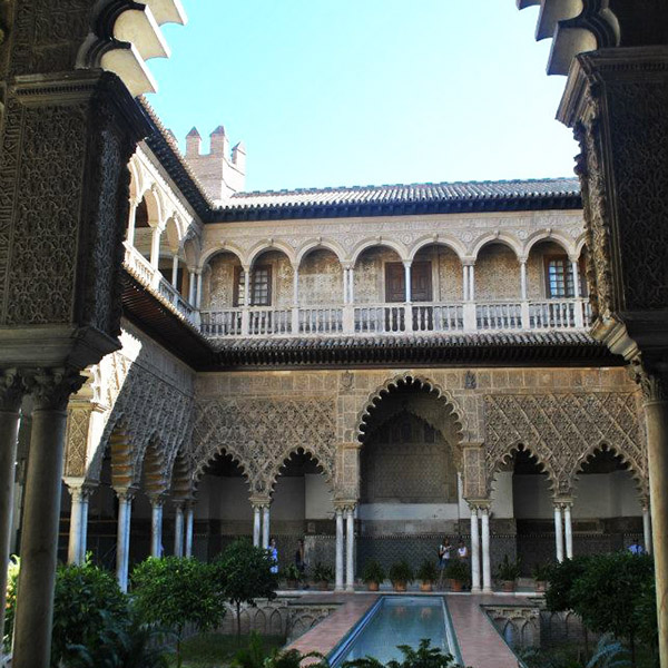Alcázar in Seville, Spain. Read why you need to include Seville on your list of cities to visit in Europe on your first Europe trip! #travel #europe #spain #sevilla