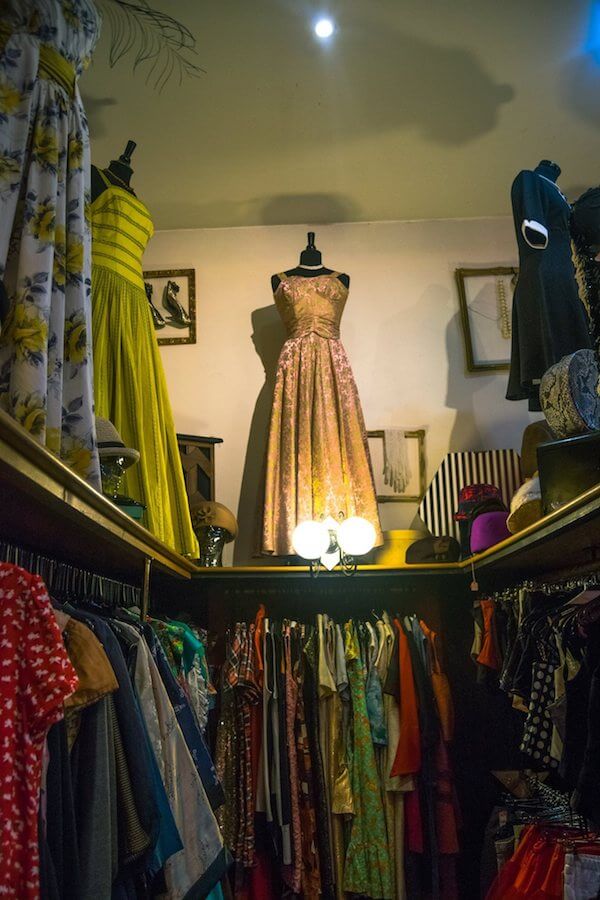 Beautiful vintage dresses at the Real McCoy, one of the best vintage shops in Exeter, United Kingdom! #vintage #vintagedresses