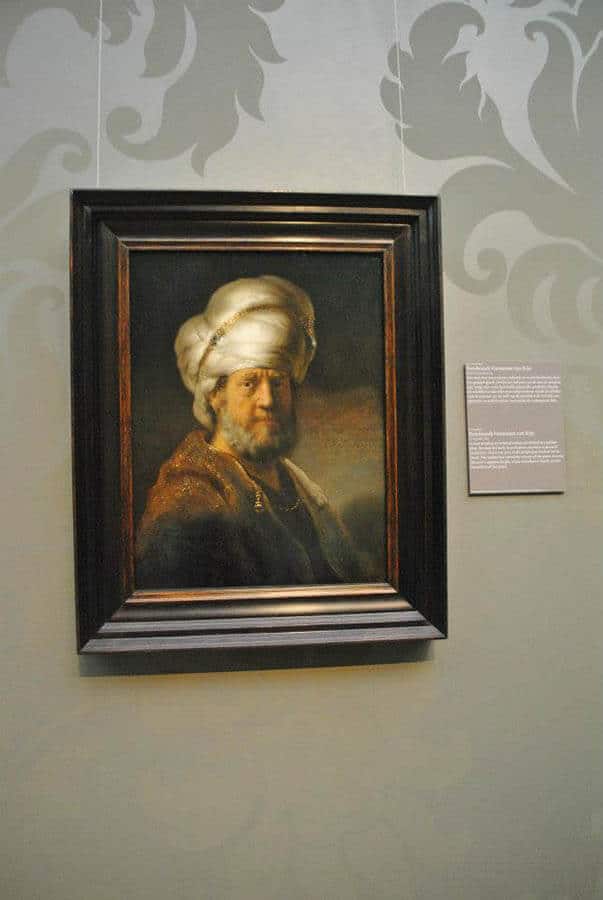 Rembrandt portrait within the Rijksmuseum in Amsterdam, one of the best places to see Rembrandt's work on display! #amsterdam #rembrandt 