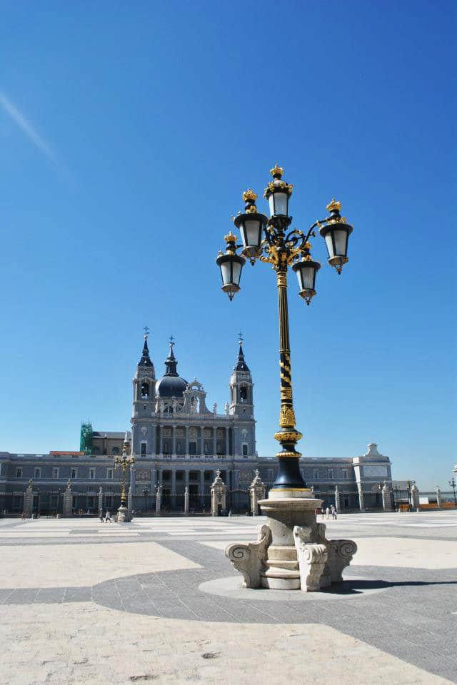 Royal Palace in Madrid. Read tips for visiting Madrid on a budget written by a resident. #travel #madrid #spain #europe