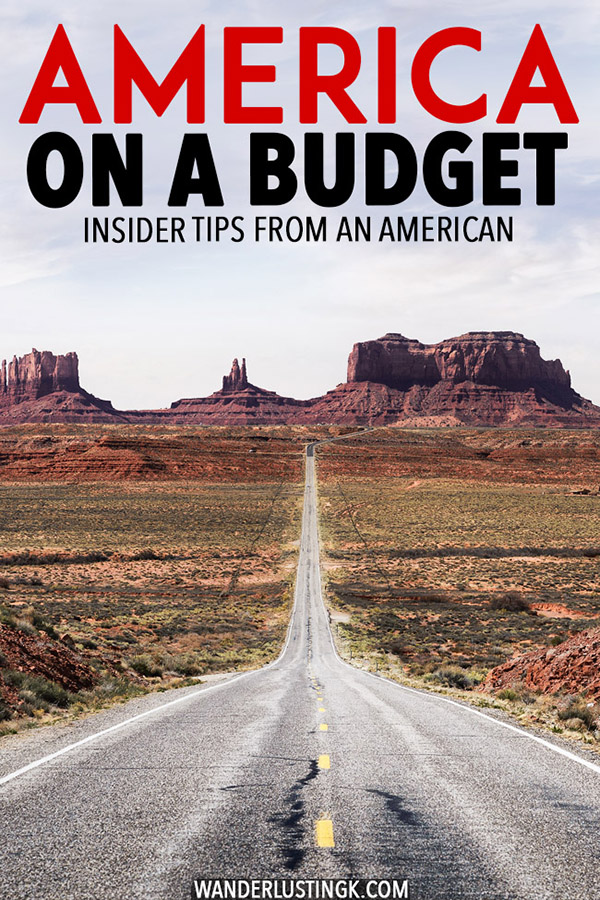 Trying to plan a cheap trip to the United States? Your ultimate guide to budget travel in the United States. Insider tips for America on a budget by an American, including how to travel around the USA without a car, how to have a budget road trip in America, where to find cheap food in the US, and cheap hotels in the United States. #USA #America #UnitedStates #travel #budgettravel #roadtrip