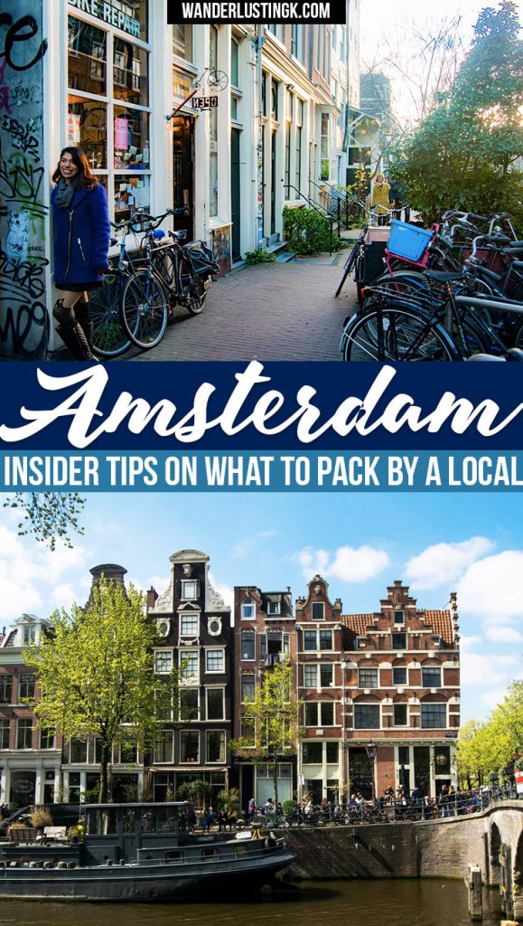 Packing for Amsterdam? Insider tips for what to wear in Amsterdam by a local for every season with a free printable packing list!
