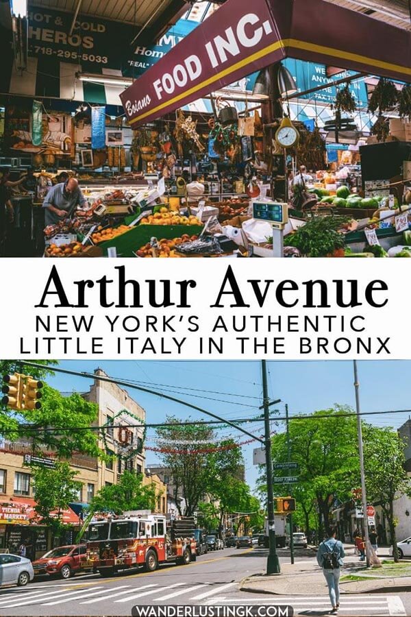 Love Italian Food? Skip touristy LIttle Italy in Manhattan and head to Arthur Avenue for the real Little Italy in the Bronx with this foodie guide to this Italian neighborhood in New York City! Includes the best places to eat in Belmont (near Yankee Stadium). #NewYorkCity #Bronx #LittleItaly