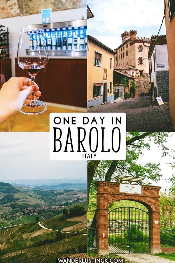 Your independent travel guide to one day in Barolo, Italy with tips for tasting Barolo wine without a tour! Includes tips for tasting the King of Italian wines, Barolo! #barolo #italy #piedmont #wine