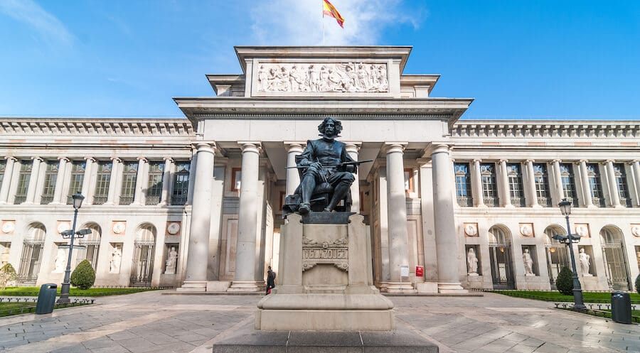 El Prado Museum in Madrid. Read insider tips on the best budget things to do in Madrid, including how to visit El Prado on a budget! #madrid #spain #travel #europe