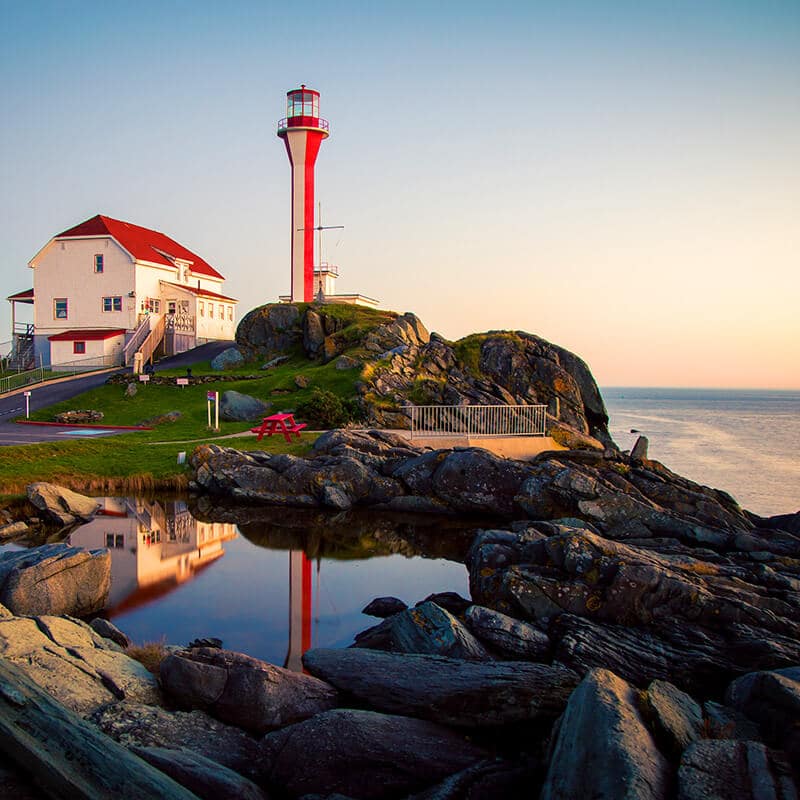 Beautiful lighthouse in Nova Scotia.  Read what you need to know before your trip to Nova Scotia with tips for the best time to visit Nova Scotia! #canada #novascotia #travel