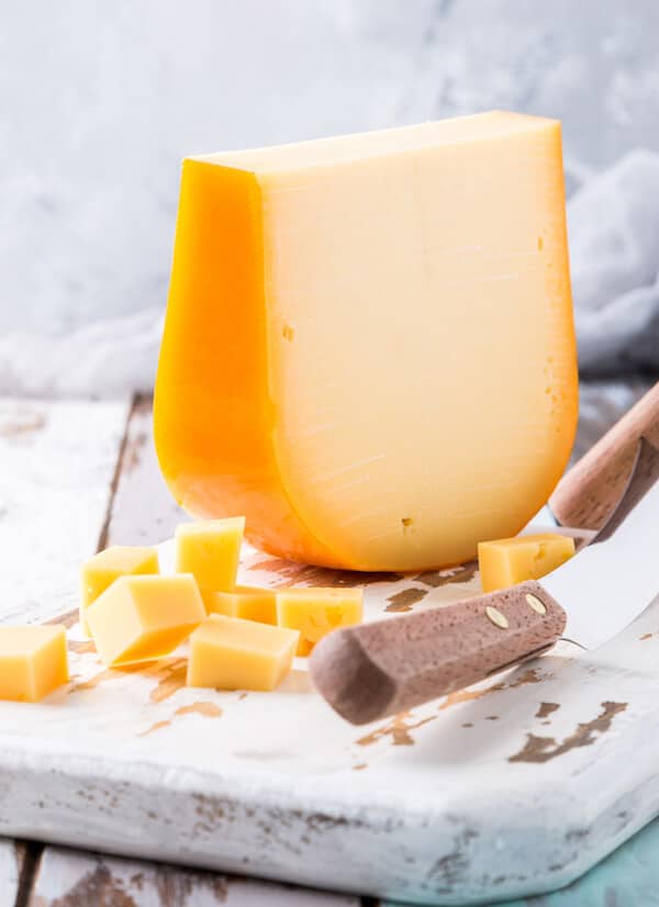Gouda, a popular Dutch cheese, to try in Amsterdam. Read about Dutch foods to try in the Netherlands. #netherlands #Amsterdam #holland #gouda #cheese