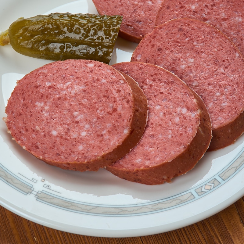 Amsterdam ossenworst -  raw beef sausage originating in Amsterdam