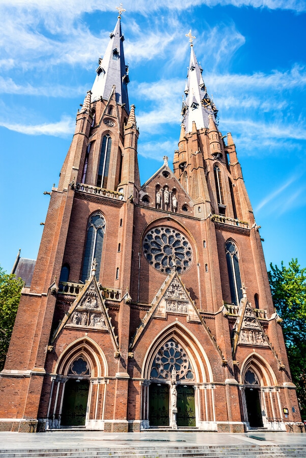 Sint Catharinakerk, one of the churches in Eindhoven, the Netherlands. This modern Dutch city has many things to do in! #eindhoven #netherlands