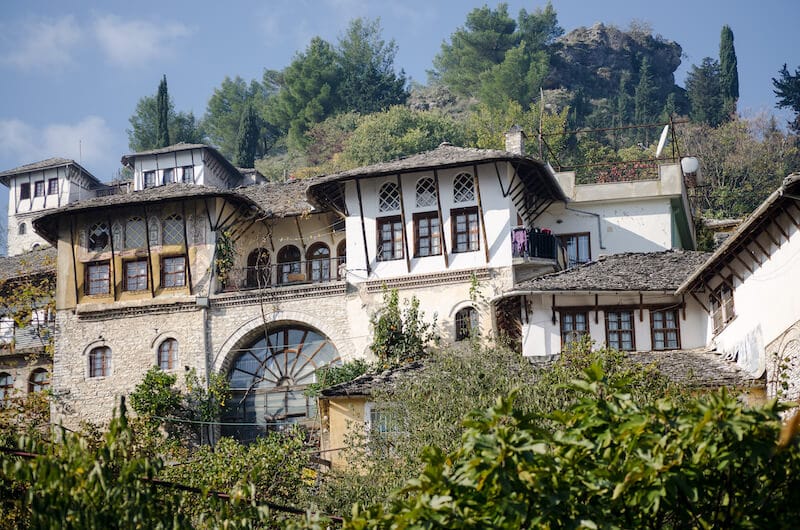 The UNESCO-recognized old town of Gjirokastër, one of the best places to visit in Albania. This beautiful city Albania must be included in your Albania itinerary if you enjoy history. #Albania #travel #Balkans #UNESCO #Europe