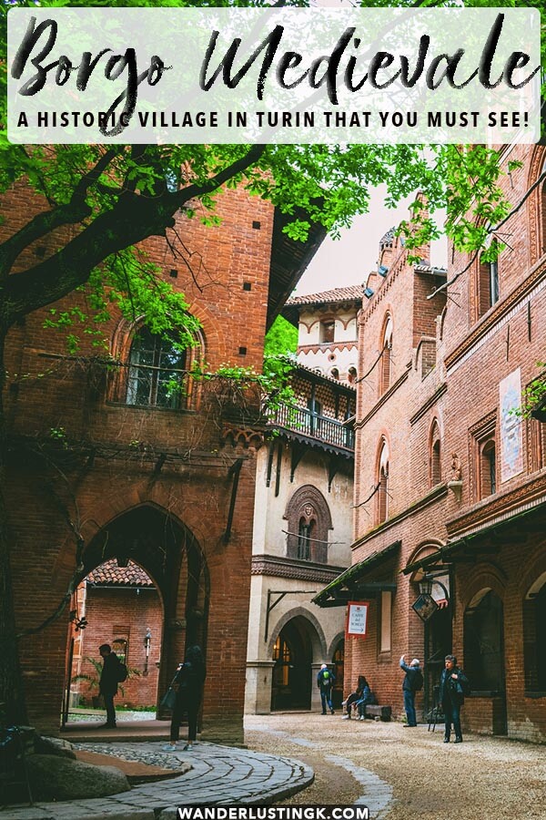 The Borgo Medievale is a beautiful recreated medieval village located in Turin, Italy that is worth visiting! This free attraction is one of the best things to do in Turin! 