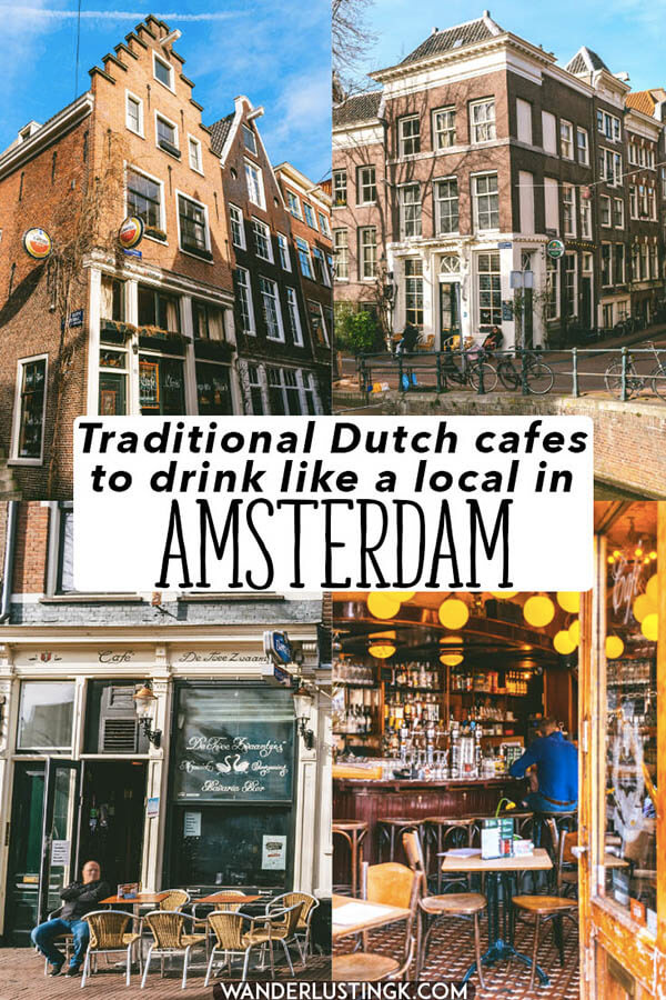 Want to experience Amsterdam like a local? Read this guide to the best cozy brown bars in Amsterdam to experience Amsterdam like a local.  Cheers to a beer or coffee in these historic cafes in Amsterdam! #amsterdam #holland #netherlands #bier #heineken #beer #nederland #bruinbar