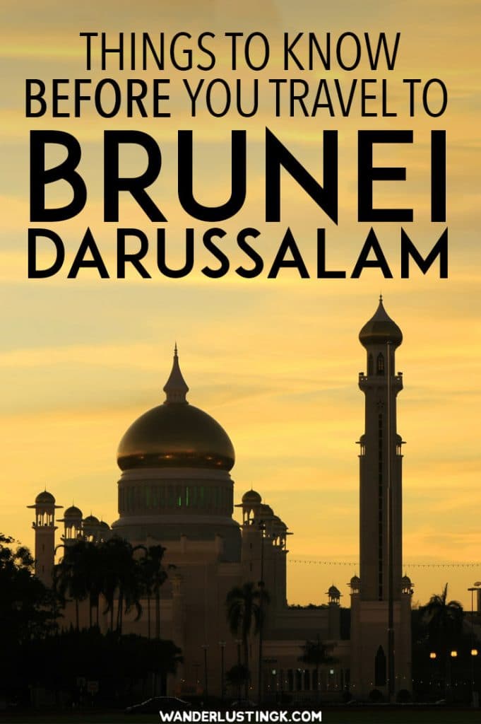 Planning to visit Brunei Darussalam, the sultanate on Borneo? Essential travel tips for travel in Brunei with fashion tips. #Borneo #Asia #Travel #Brunei