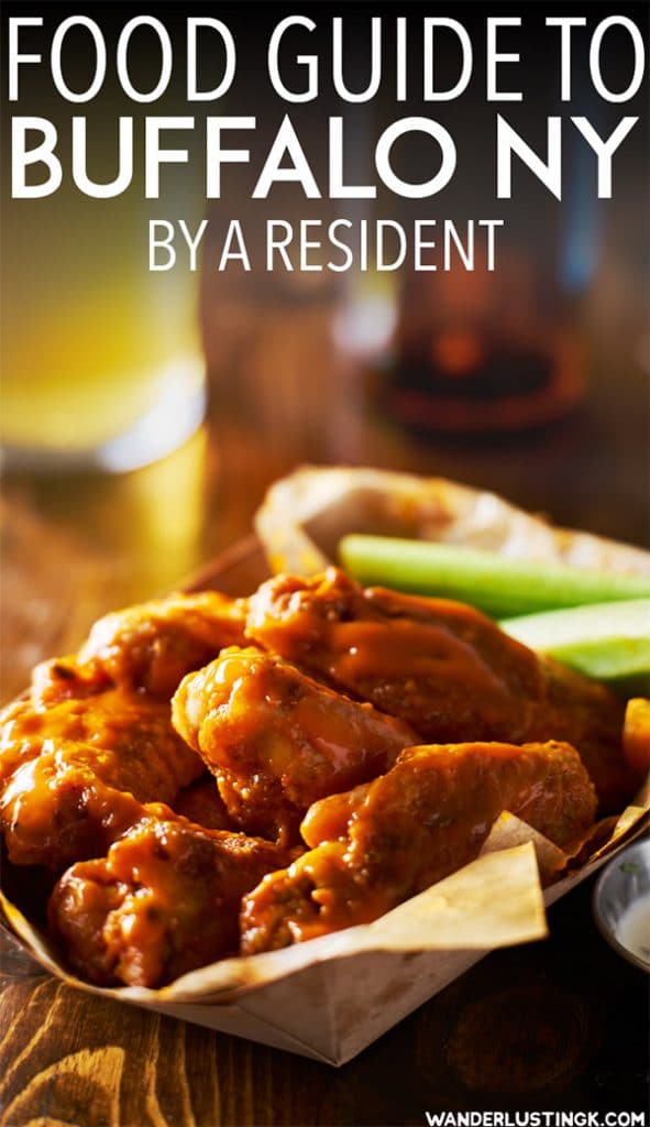 Visiting Buffalo NY? Your food guide to Buffalo written by a resident with the best places to eat in Buffalo, food that you must try in Buffalo, and where to find the best Buffalo wings in Buffalo. #travel #Buffalo #WNY #NY #USA #food