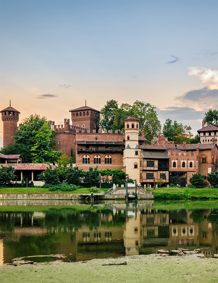 Burgo Medieval in Turin Italy. Read about the best things to do in Turin Italy by a resident with free things to do in Turin! #Turin #Travel #Torino #Italy