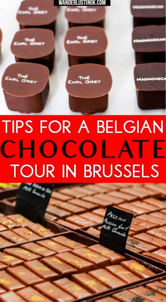 Figuring out what to do in Brussels? Take a self-guided chocolate tour to eat the best Belgian chocolate in Brussels! #Brussels #Belgium #travel #chocolate
