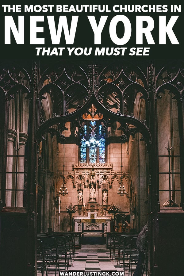 Curious about the most beautiful churches and religious building in New York City? Your insider guide to these beautiful places in New York City! #nyc #newyork #newyorkcity