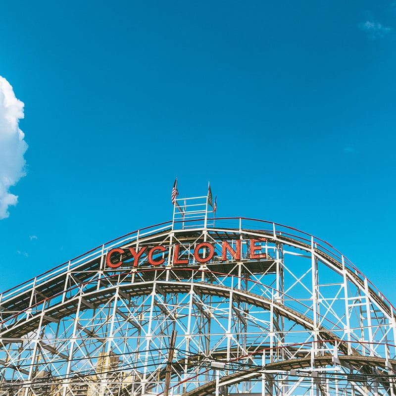 Cyclone, New York's wooden roller coaster that you have to ride!