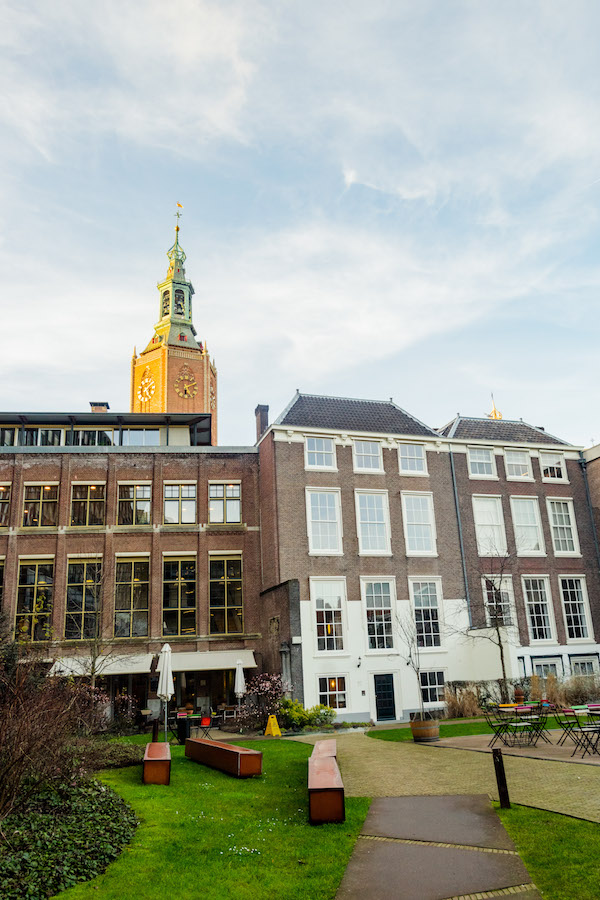 View from de Nutshuis, a former bank in the Hague turned cafe with a beautiful secret garden. Read more about secret places in this Hague written by a resident. #travel #denhaag #holland