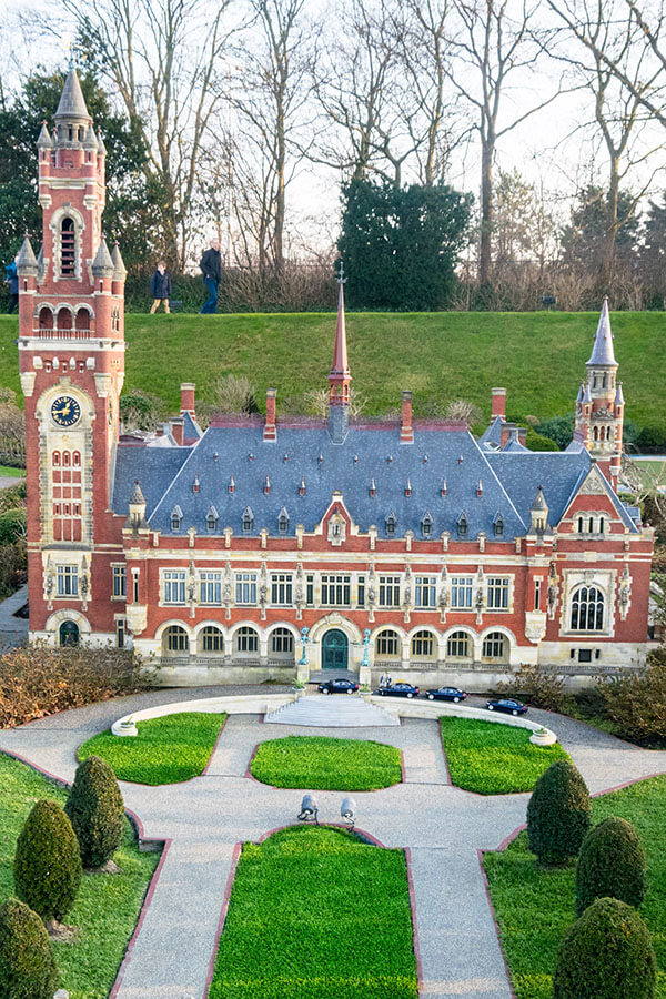 Beautiful miniature of the Peace Palace in the Hague at the Madurodam, one of the highlights of the Hague!  #hague #travel #holland