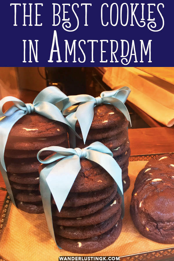 Looking for the best desserts in Amsterdam? Read this tip for the best cookies in Amsterdam that you must try from a local! #amsterdam #desserts #cookies #chocolate 