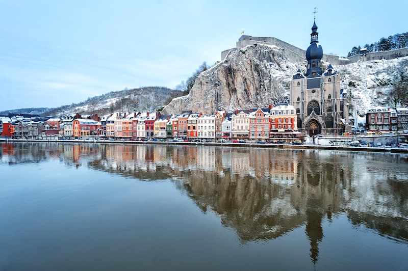 Photo of Dinant Belgium, one of the most beautiful places to visit in Belgium.