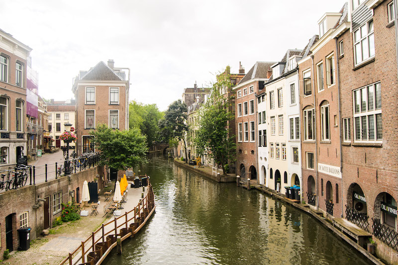 Canals in Utrecht. Read your perfect one day in Utrecht guide with the best things to do in Utrecht, the prettiest city in the Netherlands! #travel #netherlands #canals #utrecht