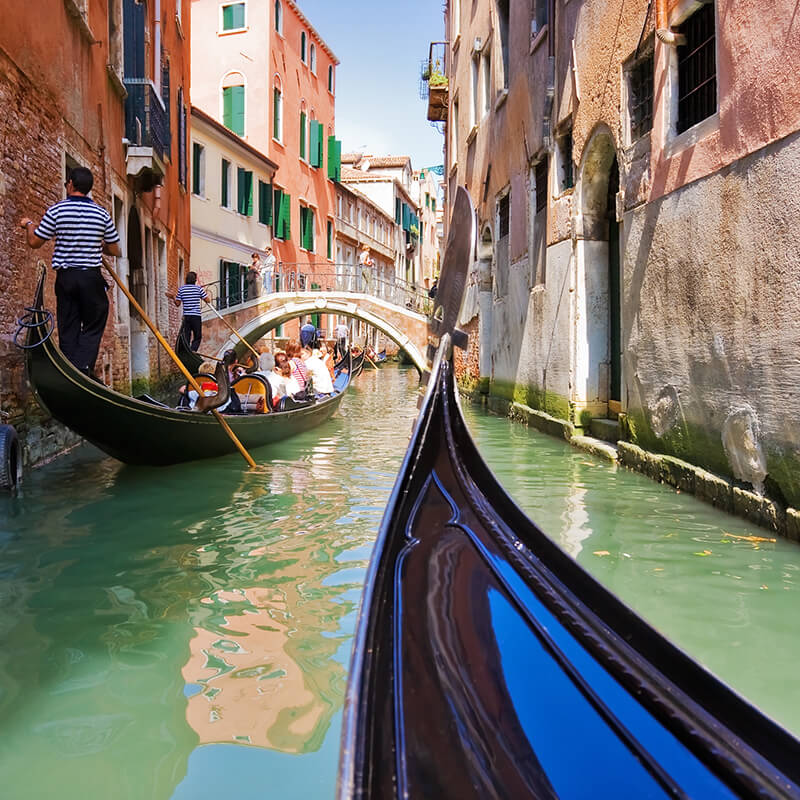 Gondola ride in Venice seen during a honeymoon in Italy! 