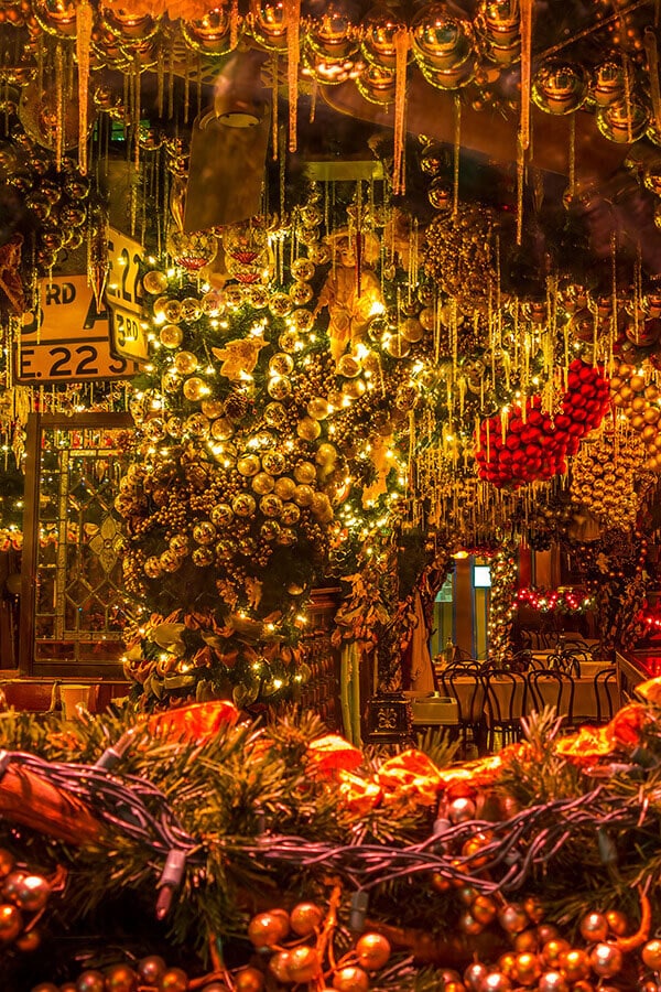 Famous Christmas-themed cafe in New York City dekked out for Christmas in New York City!