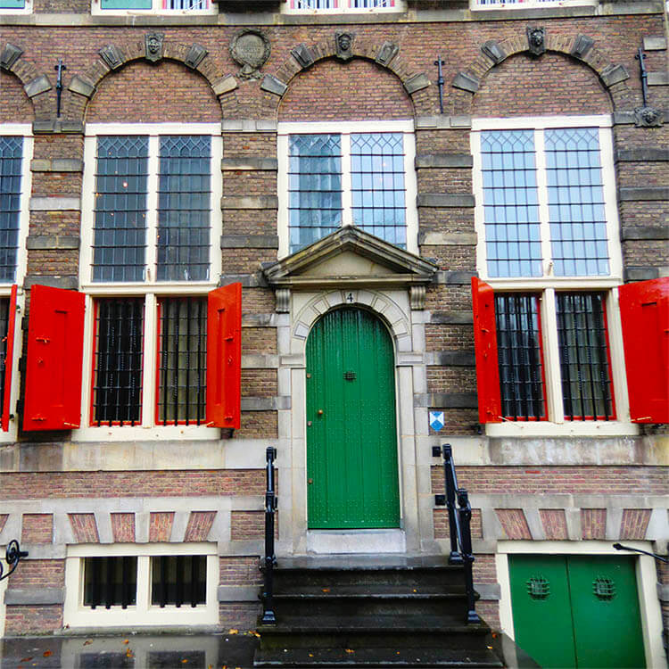 Photo of the Rembrandt House in Amsterdam, one of the best places to learn about Rembrandt's life! #art #amsterdam #rembrandt