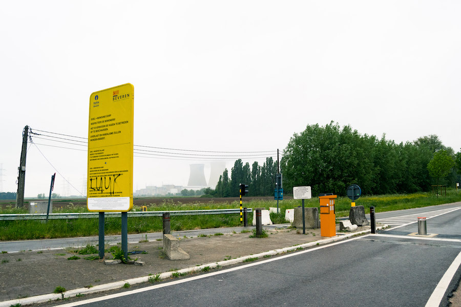 Entry sign to Doel, Belgium. 