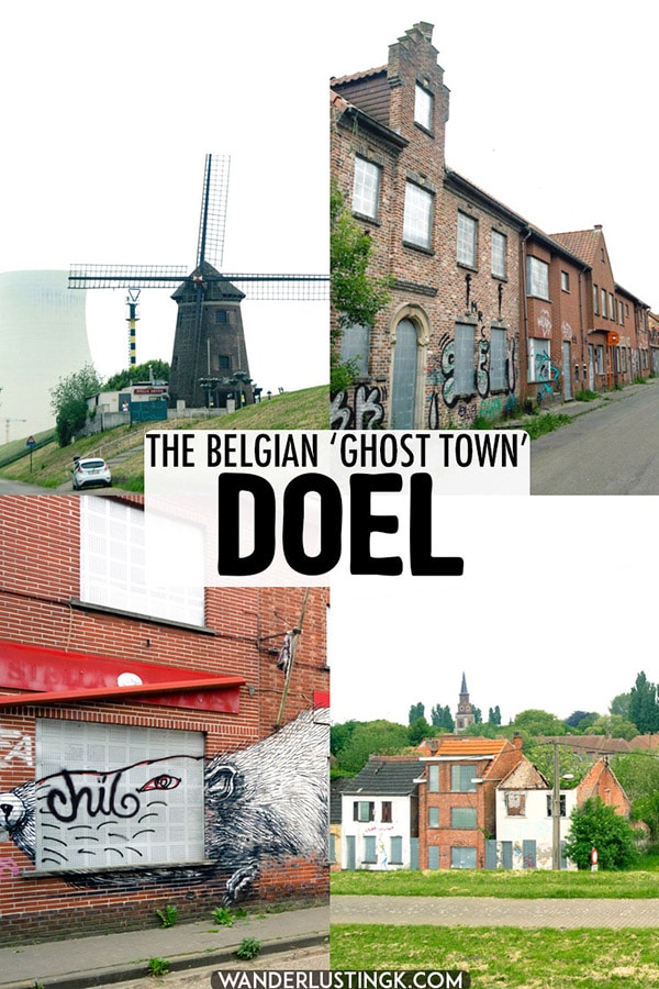 Interested in the Belgian ghost town of Doel? What to expect from visiting the abandoned town of Doel, Belgium. #travel #streetart #doel #Belgium #abandonedplaces #vlanders