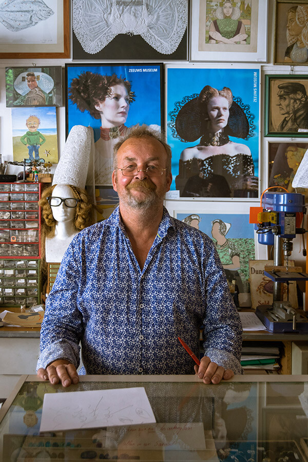 Bert Van Wijk, a jeweler in Middelburg.  If you visit Zeeland's capital, you must step into his unique shop! #travel #middelburg #portraits 