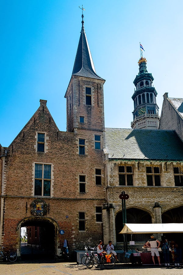 The interior of the MIddelburg Abbey, one of the best things to see in Middleburg, the Netherlands.  This museum and public space is one of the main attractions in the city. #travel #middelburg #nederland